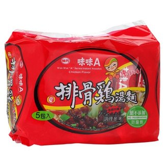 味丹 味味A 排骨雞湯麵 90g (5入)/袋【康鄰超市】