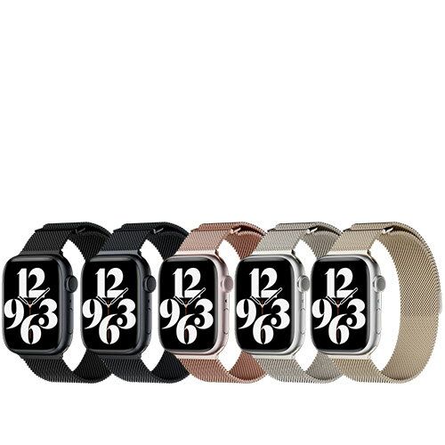 免運 公司貨 MAGEASY Milanese 米蘭不鏽鋼磁扣錶環 磁吸錶帶 Apple Watch 全系列尺寸