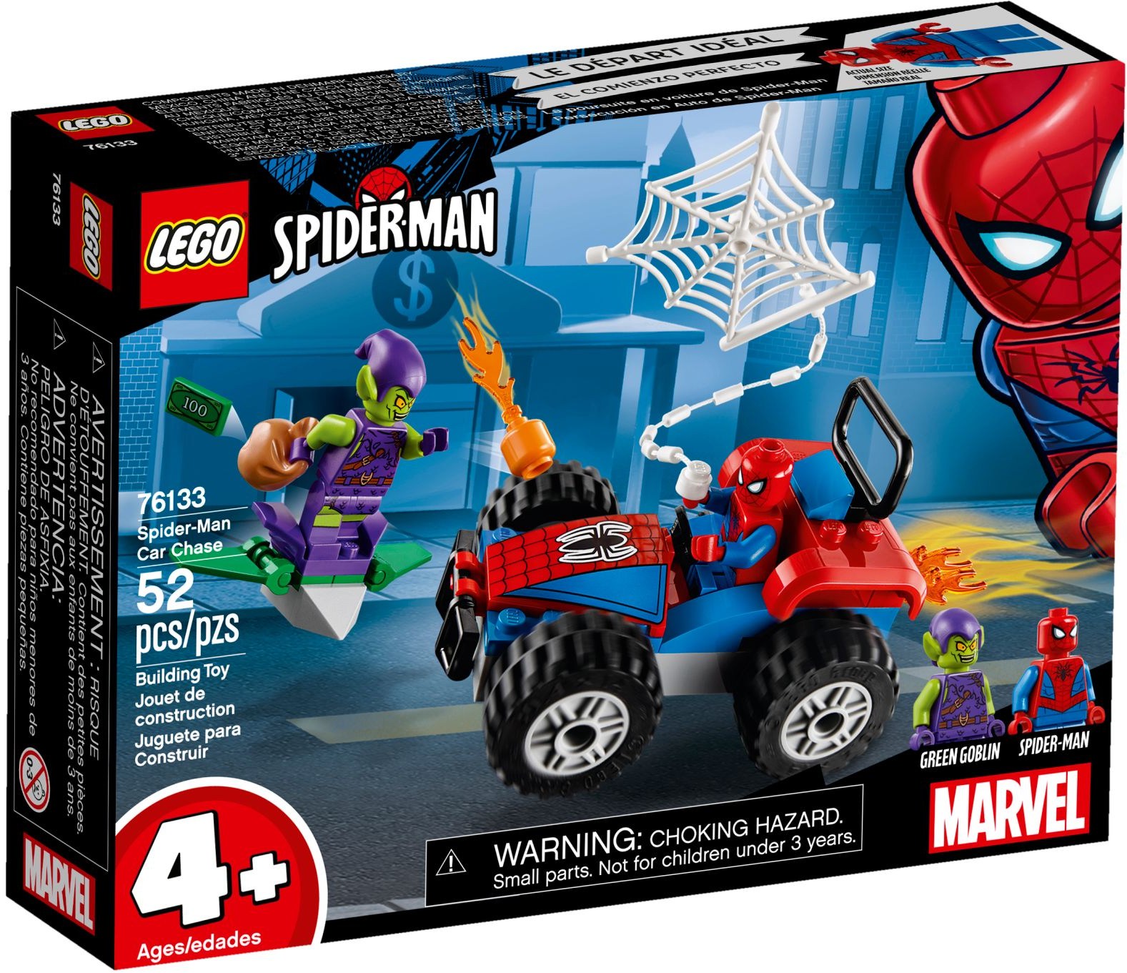 ☆勳寶玩具舖【現貨】LEGO 樂高 Spider Man 76133 Spider-Man Car Chase