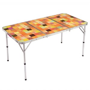 【露營趣】Coleman CM-26750 自然風抗菌摺桌/140 休閒桌 露營桌 摺疊桌 野餐桌