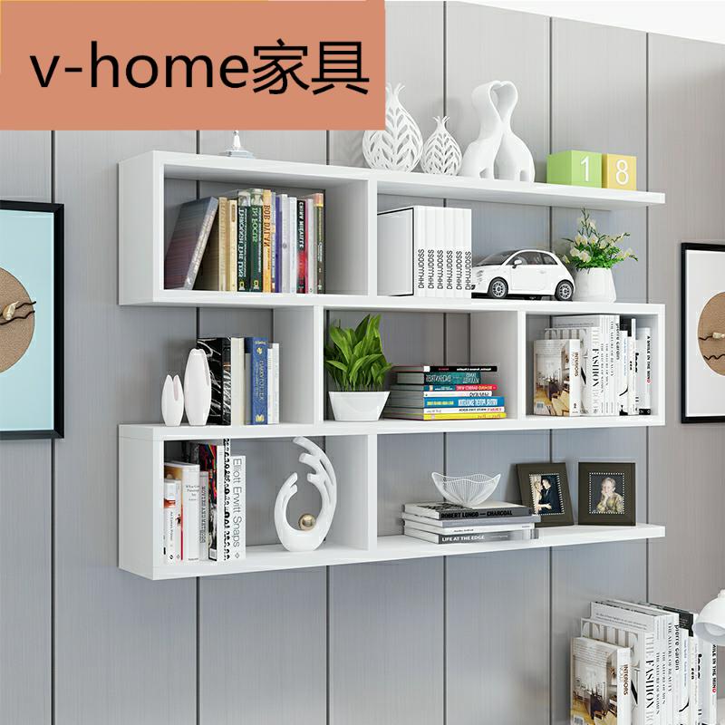 墻上置物架壁掛墻儲物櫃臥室墻面創意格子客廳掛櫃吊櫃墻壁櫃裝飾