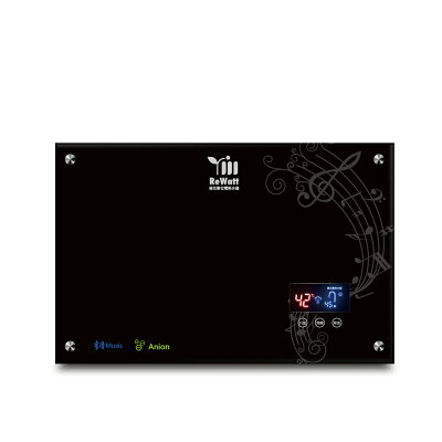 【ReWatt 綠瓦】藍芽喇叭負離子數位電熱水器(QR-1019) 220V 9.9KW 桃竹苗提供安裝服務