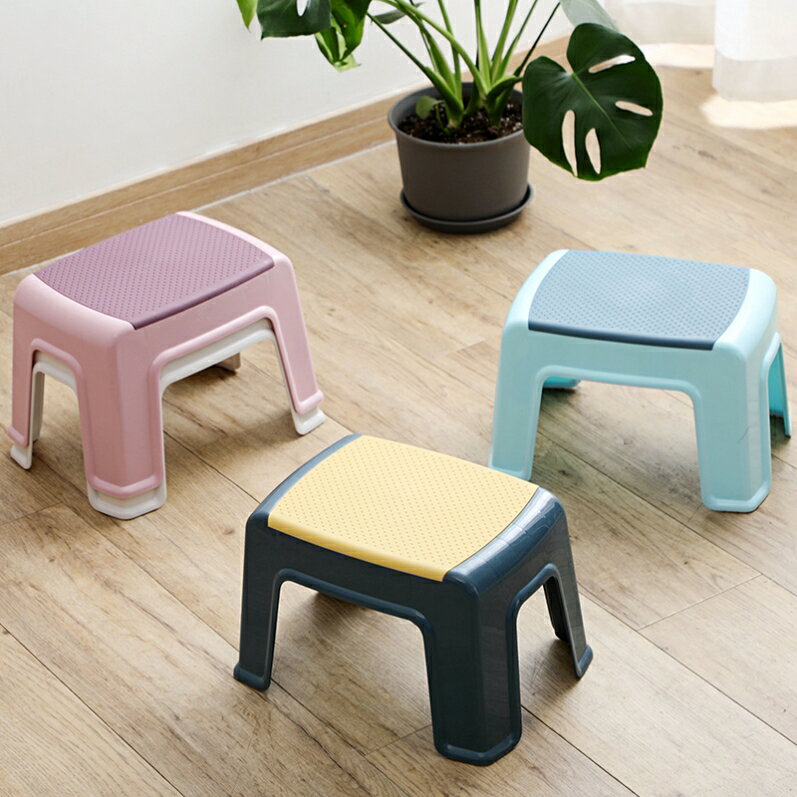 特厚塑料椅子凳子家用可疊放簡約風兒童成人小矮凳加厚防滑省空間