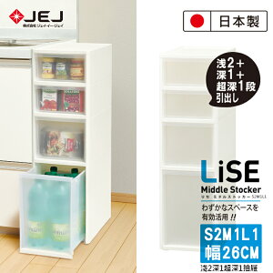 【日本JEJ ASTAGE】MIDDLE系列 小物收納 抽屜 隙縫櫃 S2M1L1/小2層中1層大1層