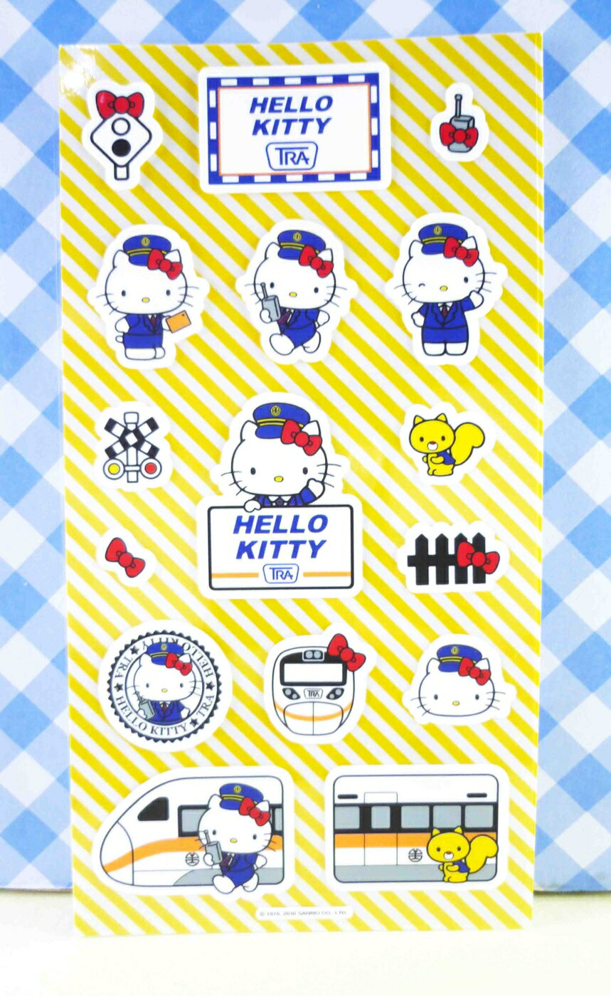 【震撼精品百貨】Hello Kitty 凱蒂貓 KITTY貼紙-太魯閣站長HELLO 震撼日式精品百貨