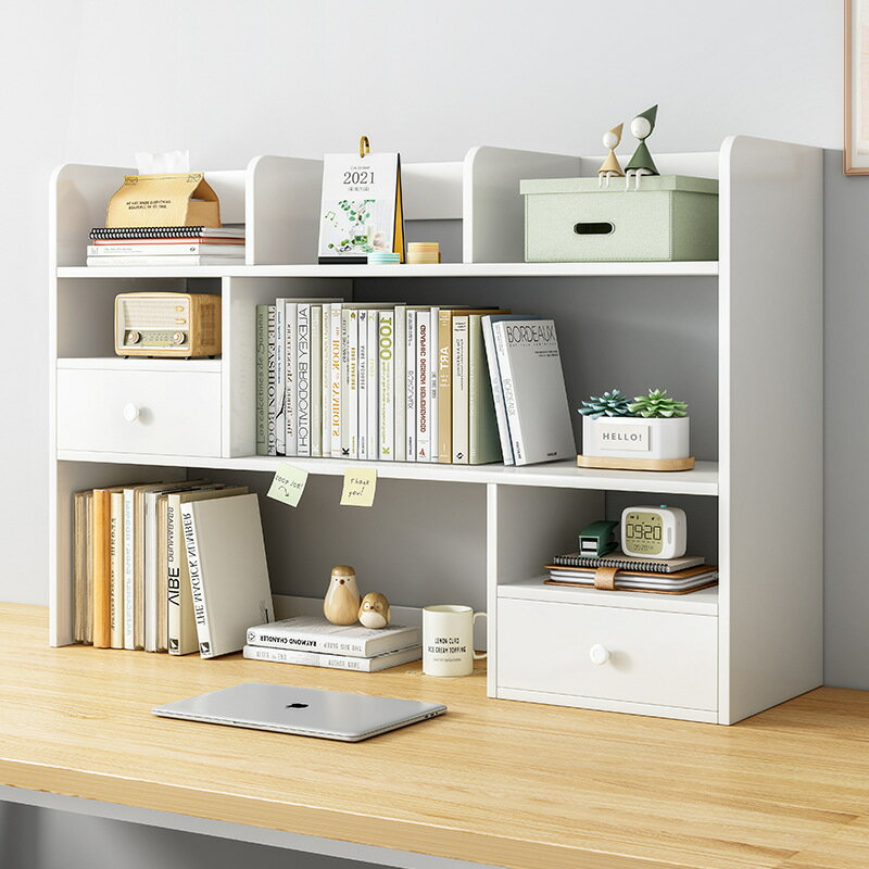 【免運】可開發票 書架桌面簡易臥室辦公室桌上小型多層架子客廳書桌收納置物架書櫃