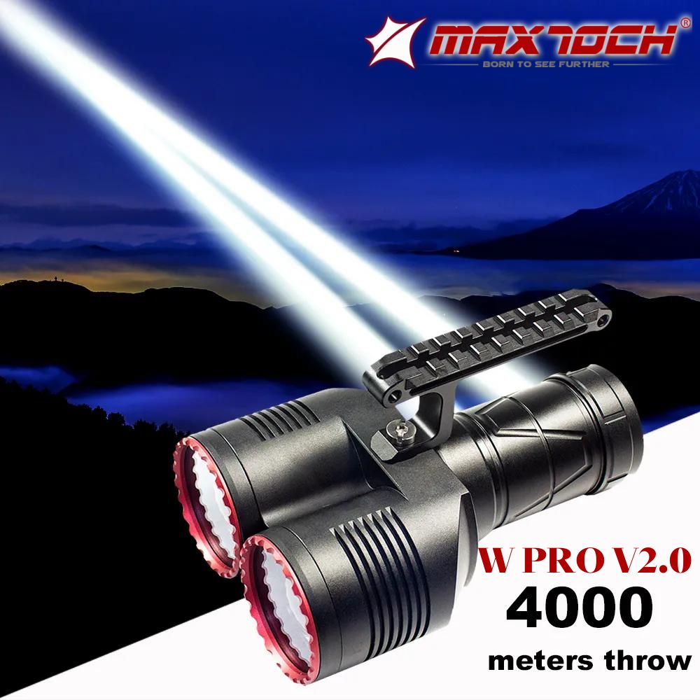 【錸特光電】MAXTOCH OWLEYES W PRO V2 1200流明 超遠射 4公里 LEP 手電筒 雙頭 濾鏡