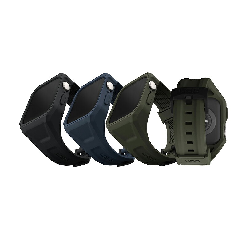 UAG 一體成型 矽膠 極簡 保護殼 潮流 錶帶  適用 Apple Watch 45mm 1