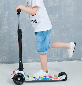 滑板車 滑板車兒童2-6-12歲8以上1小孩踏板可坐三合一單腳滑滑溜溜車TW