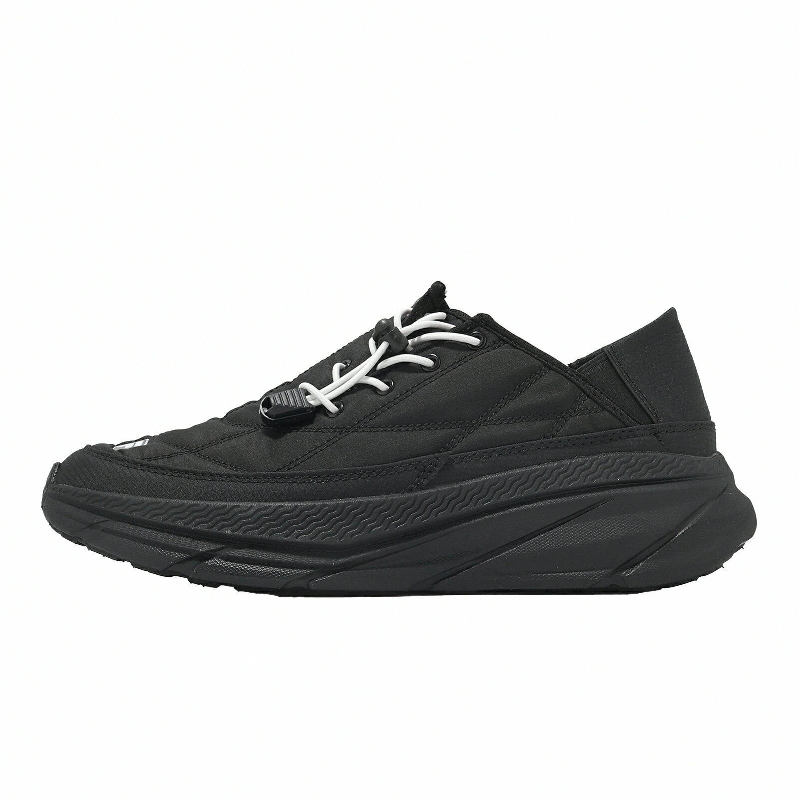 Fila 休閒鞋 Quilted 男鞋 黑 厚底 麵包鞋 無鞋帶 懶人鞋 套入式 斐樂 1C346A001