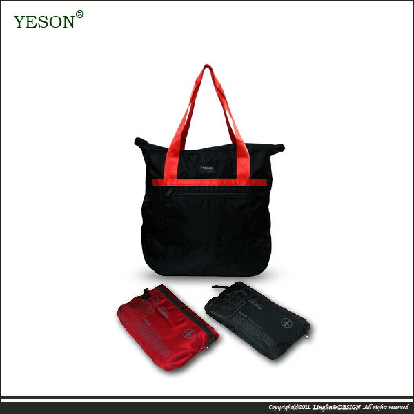 【YESON】輕量折疊收納肩背袋/收納購物袋F667