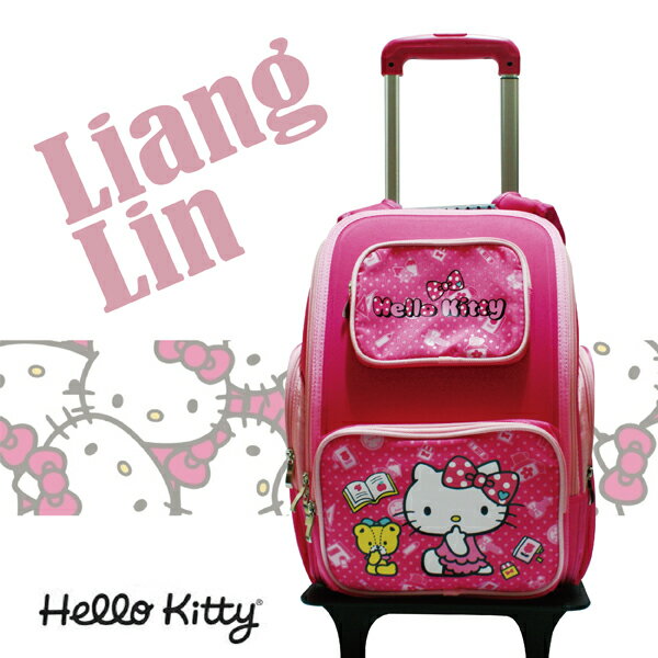 【Hello Kitty】 分離式護脊拉桿書包/小學生後背拉桿書包 407230