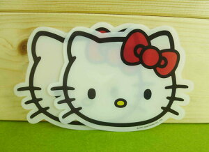 【震撼精品百貨】Hello Kitty 凱蒂貓 杯墊-臉造型-紅色蝴蝶結-2入【共1款】 震撼日式精品百貨
