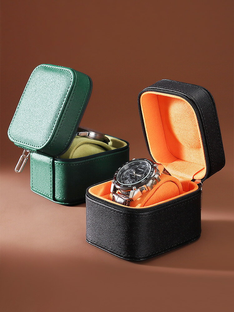 手錶展示盒 手錶盒 乃芳皮質手錶表盒展示盒精致包裝盒旅行首飾盒輕奢女士攜帶收納盒【GJJ358】