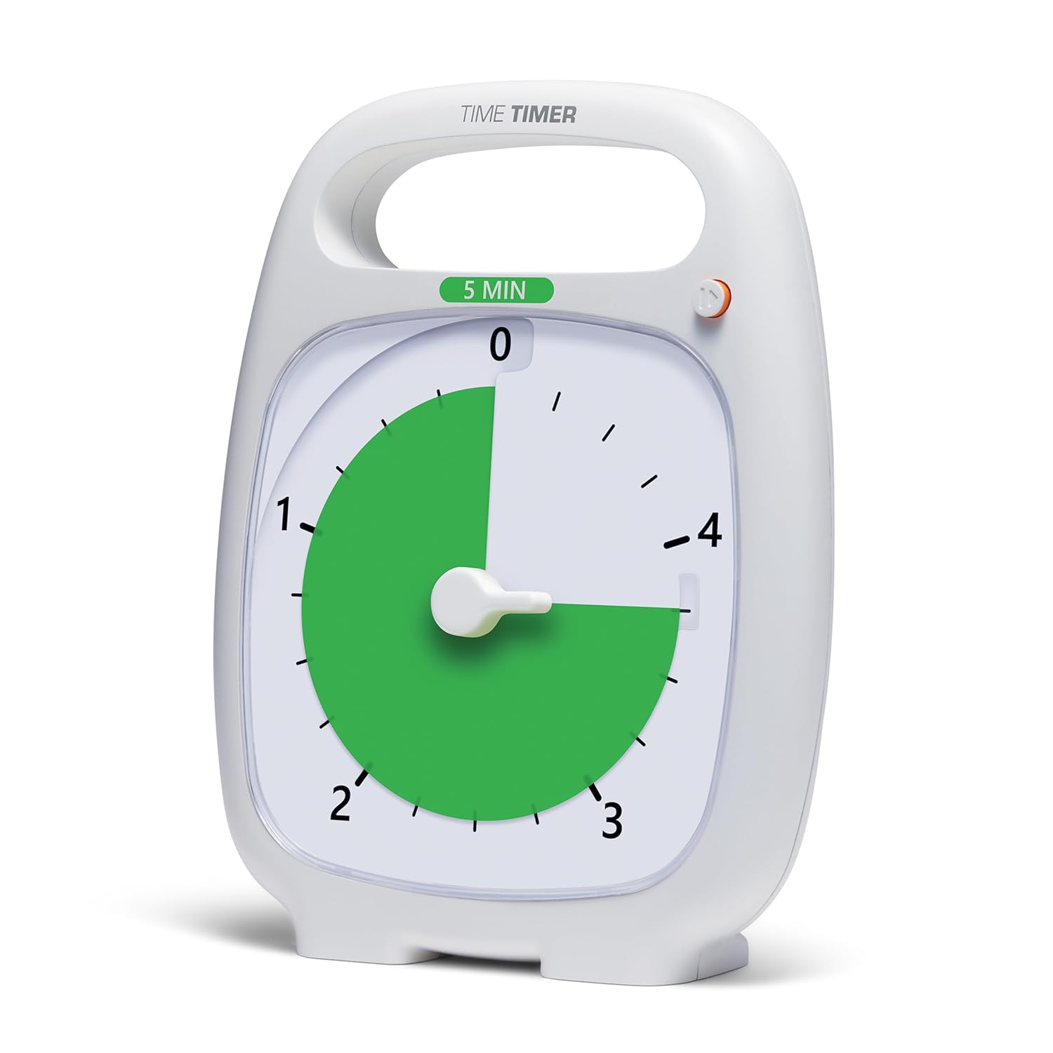 [5美國直購] Time Timer PLUS 手提式視覺倒數計時器 5分鐘-白色 用於教室辦公室家庭學校 靜音操作
