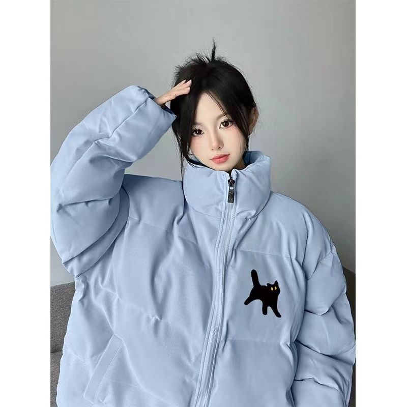 夾棉外套高階感棉衣女時尚百搭寬松保暖麵包服冬季新款【聚寶屋】
