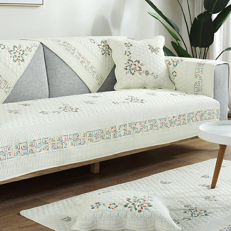 沙發墊 四季通用 坐墊子 現代簡約 全包萬能 沙發套罩 純棉新款座墊蓋佈