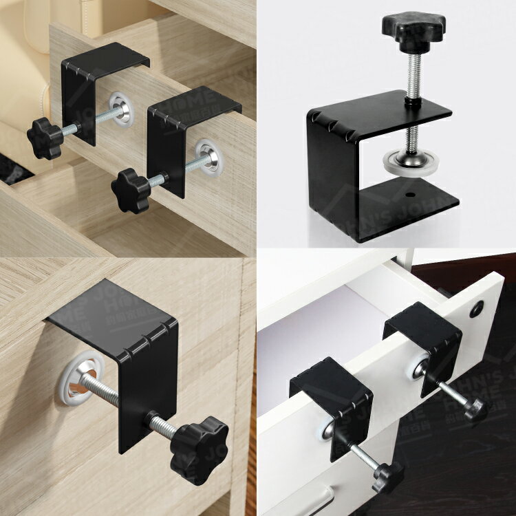 抽屜安裝輔助器 免釘不傷面 臨時拉手 固定夾 固定器 輔助安裝神器 不鏽鋼輔助夾 抽屜夾【AG0408】《約翰家庭百貨 9