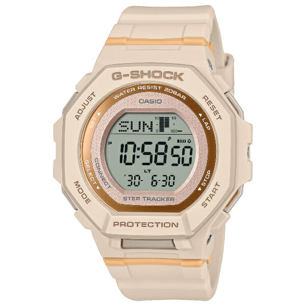 CASIO 卡西歐 GMD-B300-4 運動型藍芽電子錶 淺奶茶色 43.8MM｜樂天全館特惠中★指定刷卡回饋10%