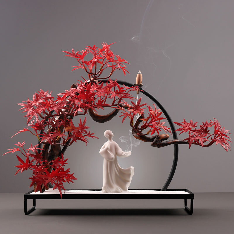 優樂悅~仿真植物綠植盆栽擺件假花客廳迎客松盆景辦公桌創意裝飾家居擺設
