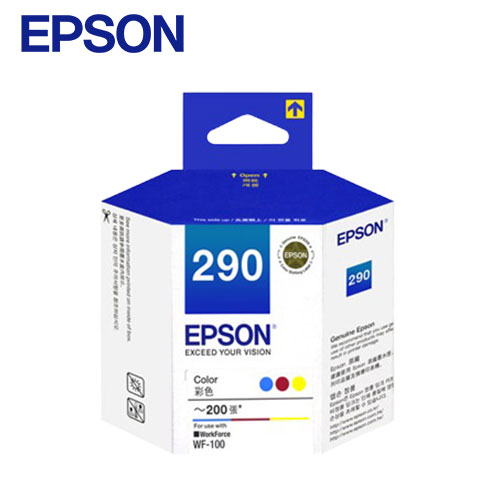 【現折$50 最高回饋3000點】EPSON T290050 原廠墨水匣 (彩)WF-100專用