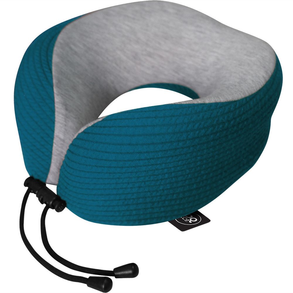 《DQ&CO》舒適U型護頸記憶枕(條紋藍) | 午睡枕 飛機枕 旅行枕 護頸枕 U行枕