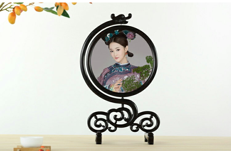 照片定制 中國風古典擺件  新中式古風寫真擺臺 送客戶生日禮品 4