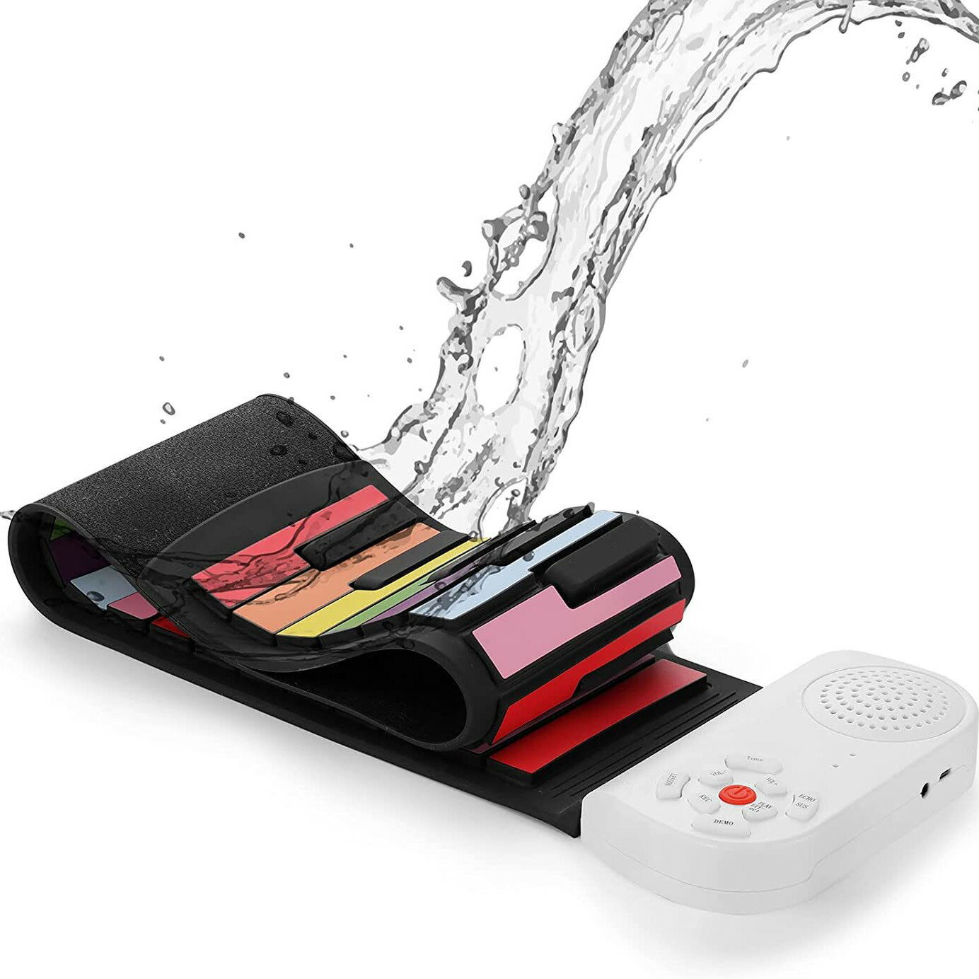 49鍵手卷鋼琴內置鋰電池 加厚矽膠兒童初學 折疊電子琴 4