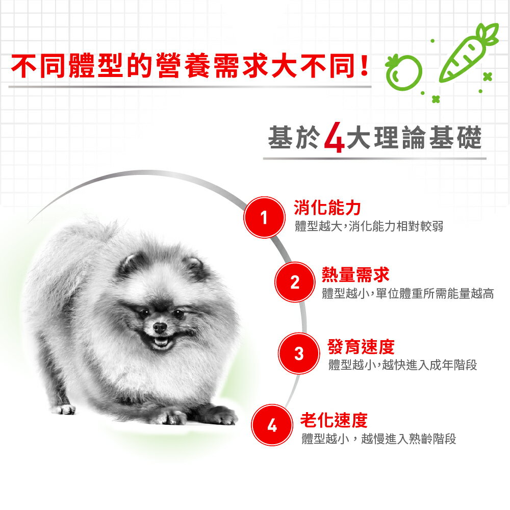法國皇家ROYAL CANIN 【XSA+12 超小型老齡犬12+歲】健康呵護熟齡/老齡犬專用飼料1.5kg 高適口性 3