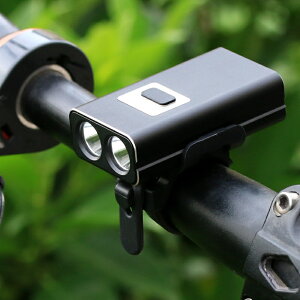 自行車usb充電前燈USB山地車夜騎燈鋁合金警示燈雙燈單車騎行裝備