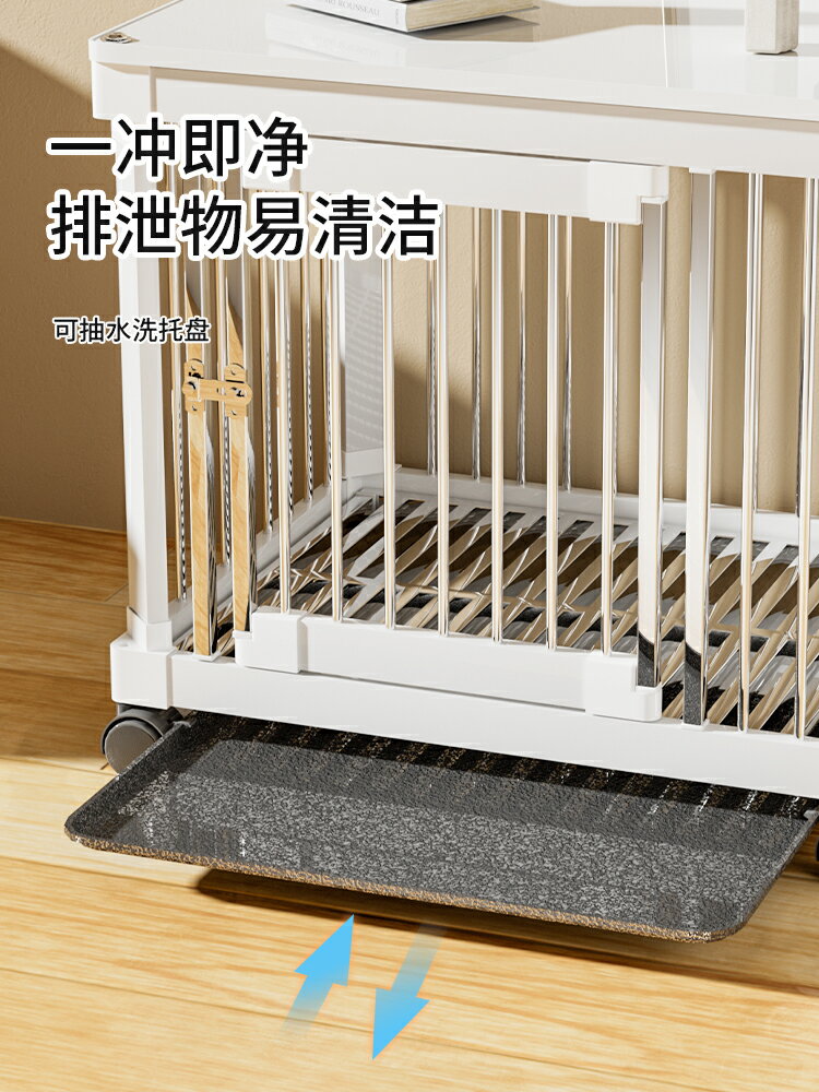 【超多款式咨詢客服】狗籠子不銹鋼帶廁所家用室內加粗柯基柴犬泰迪法斗大中小型犬狗屋 4