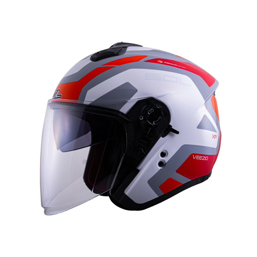 【SOL Helmets】SO-XP開放式安全帽 (領航員_灰/白) ｜ SOL安全帽官方商城