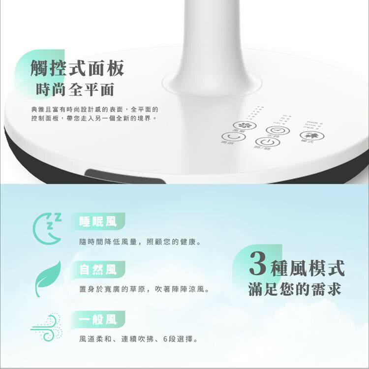 HERAN 禾聯 日本馬達14吋觸控 定時變頻7葉片 DC扇 靜音節能 電風扇 遙控器 1