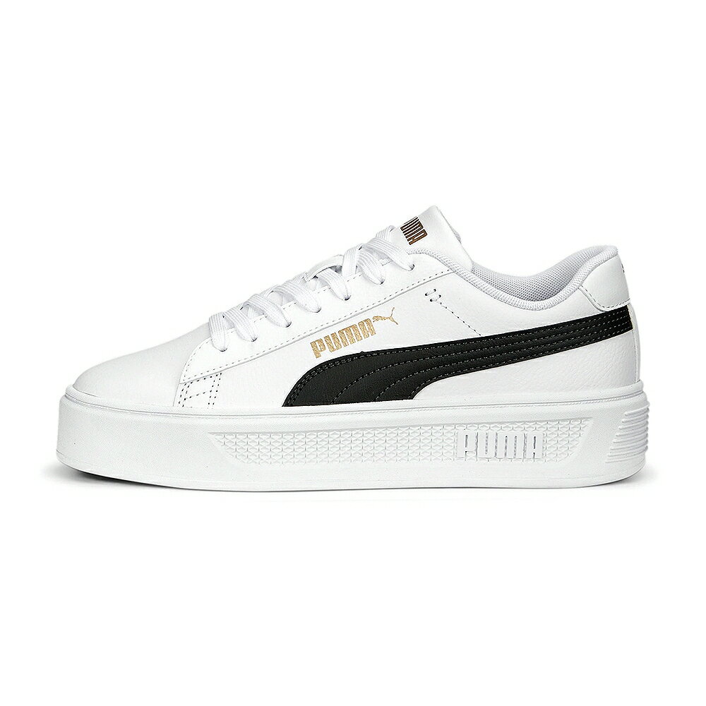 【PUMA】彪馬 Smash Platform v3 休閒鞋 黑白 女鞋 -39075804 0