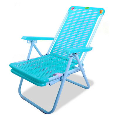 躺椅 夏季折疊午休午睡椅塑膠沙灘椅竹椅辦公休閒簡約便攜陽臺靠椅『CM36231』