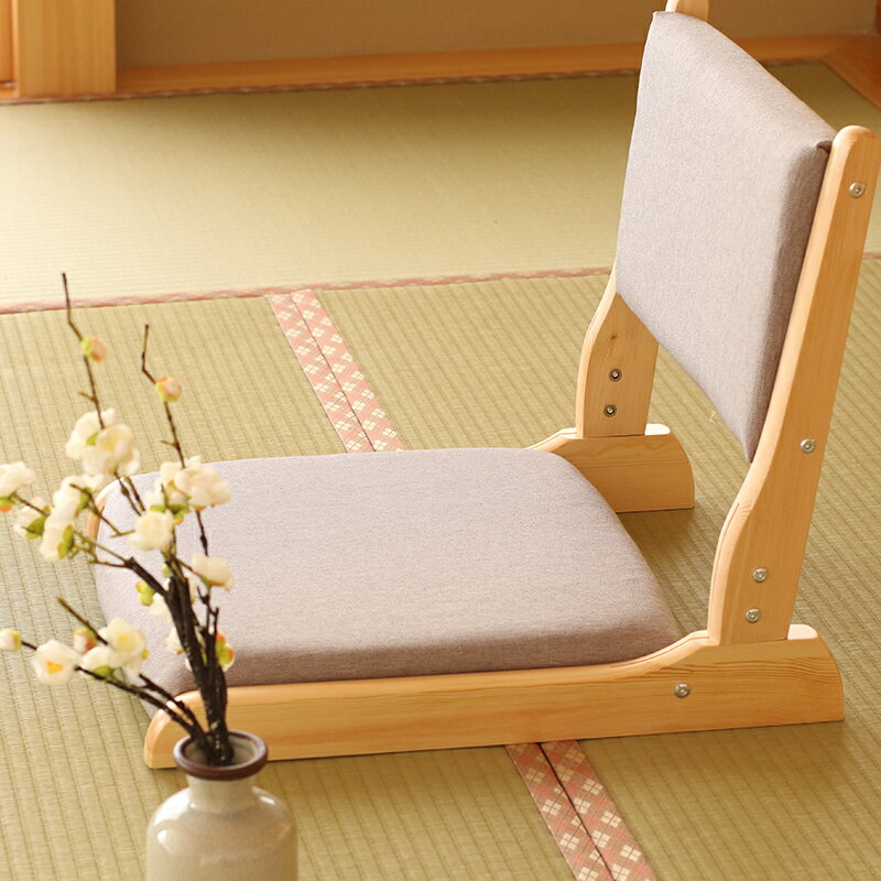 折疊和室椅 山形和式椅榻榻米實木日式和室椅無腿椅懶人靠背地板椅飄窗折疊椅『XY23091』