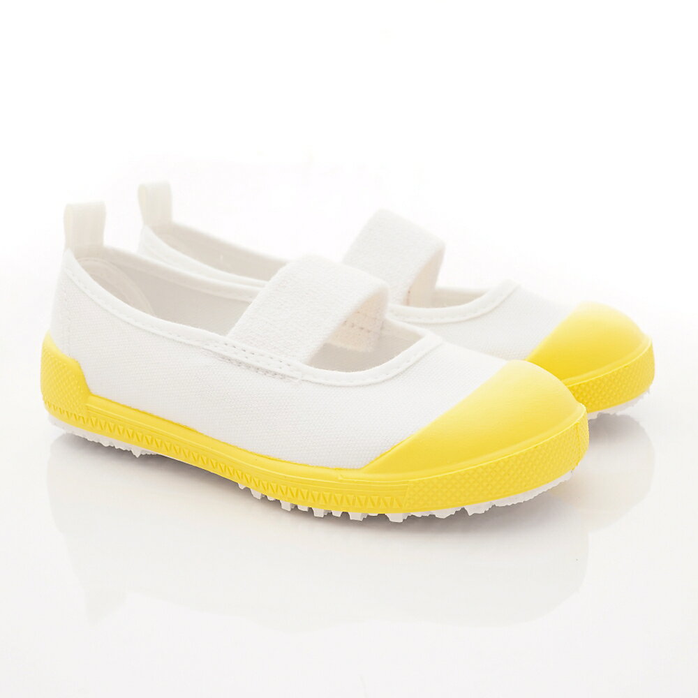 日本月星Moonstar機能童鞋鐵氟龍室內鞋系列寬楦日本製穩定耐磨抗菌室內鞋款0533黃(中小童段/中大童段) 1