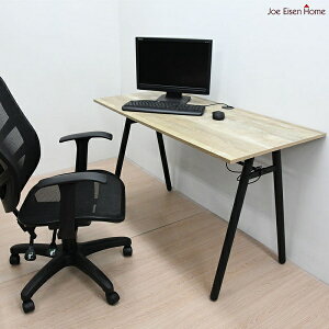 電腦桌 工作桌 A字書桌 古典白橡 (附電線孔蓋)台灣製 | 喬艾森