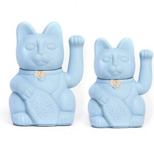 西班牙 Lucky Cats幸運自動招手招財貓 調色盤系-淺藍色,事業有成！
