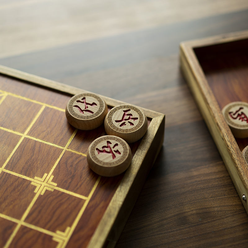 免運 工廠現貨出 特價 象棋 中国象棋 高檔抽屜式中國象棋套裝實木紅木大號成人像棋兒童學生帶棋盤全套特惠/開立發票 特價出 H1114 6