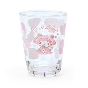 真愛日本 美樂蒂 杯子 貓之日 變裝貓 日本製 貓爪造型玻璃杯 230ml 禮物 ID22