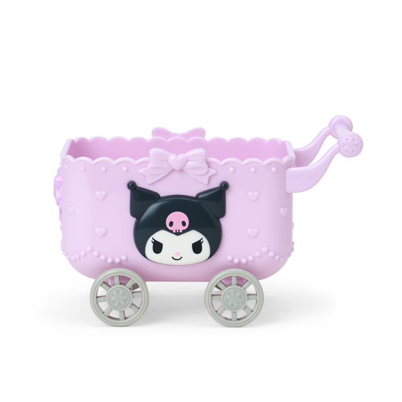 asdfkitty*庫洛米 推車造型小物收納盒 置物盒 整理盒-日本正版商品