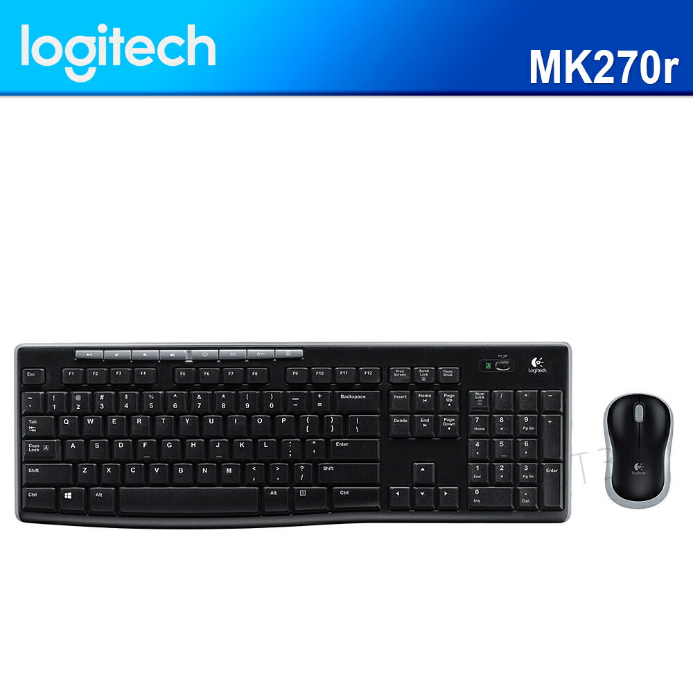 <br/><br/>  【最高可折$2600】Logitech 羅技 MK270r 無線滑鼠鍵盤組<br/><br/>