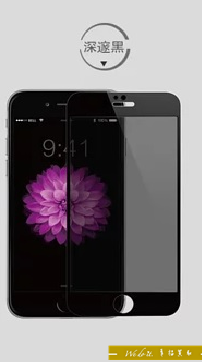 Benks iPhone 6s/6 Plus 抗藍光鋼化滿版玻璃貼-黑色