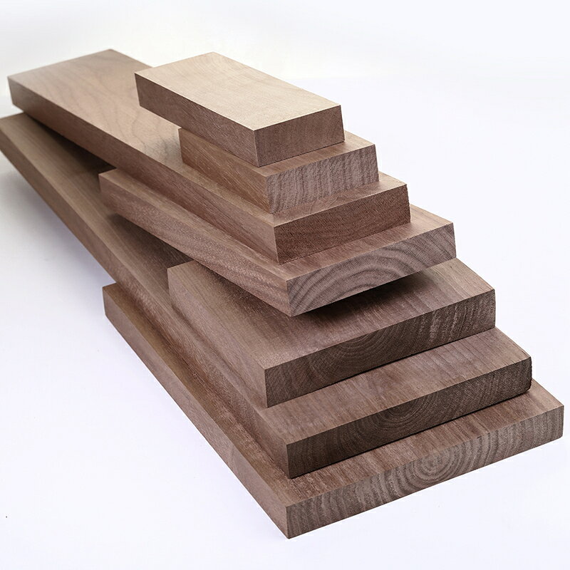 黑胡桃木料實木木板板材原木方木條diy雕刻桌面臺面隔板定制/木板/原木/實木板/純實木板塊