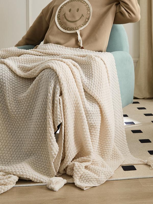 樂享居家生活-「客製化尺寸」歐式針織沙發蓋毯辦公室休閑流蘇午睡毛毯臥室床尾空調房高檔毯子沙發墊 沙發套 沙發罩 沙發巾