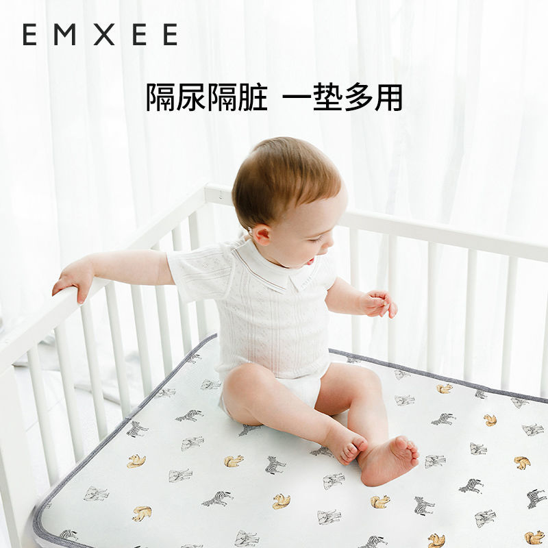 嫚熙隔尿墊透氣秋季嬰兒純棉大號防水可洗寶寶用品床單尿墊隔尿墊