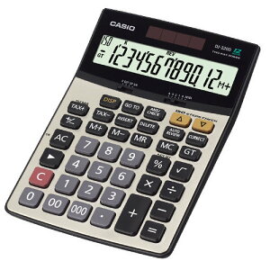 稅務季必備 商用型 滿額再折【史代新文具】卡西歐CASIO DJ-220D Plus 12位數桌上型商用計算機