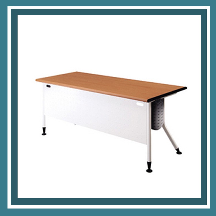 【屬過大商品，運費請先詢問】辦公家具 KRW-126WH 雪白桌腳+白櫸木桌板 辦公桌 書桌 桌子