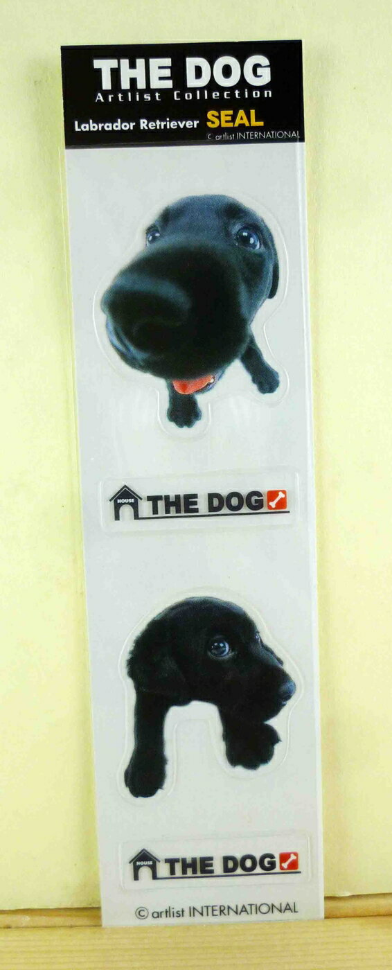 【震撼精品百貨】新大頭狗 The Dog 透明細長貼紙-拉不拉多 震撼日式精品百貨
